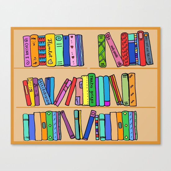 The library Canvas Print
