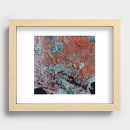 Turquoise Recessed Framed Print