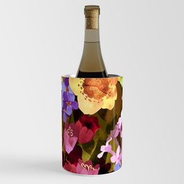 Vibrant Floral Pattern Wine Chiller