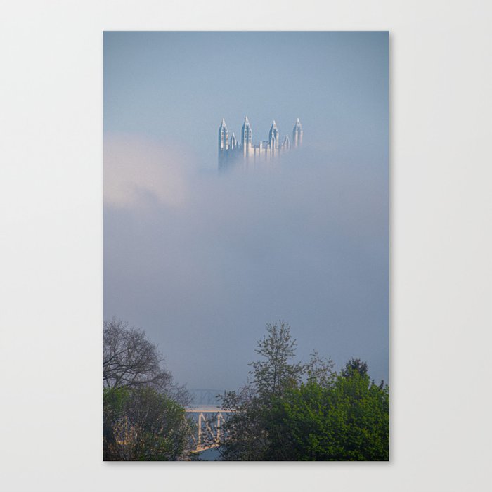 PPG Place in the Morning Fog Canvas Print