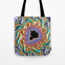 Colorful Slopes Mandelbrot Fractal Tote Bag