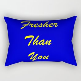 Fresher Than You Blue & Yellow Rectangular Pillow