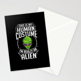 Extraterrestrial Life Alien Funny UFO Stationery Card