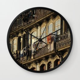 Art Nouveau Architecture Wall Clock