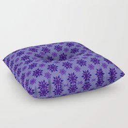 Vintage Style Very Peri Floral Pattern Floor Pillow