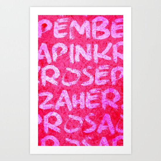 Pink Punk Art Print
