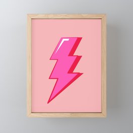 Lightning Bolt Art Aesthetic Framed Mini Art Print