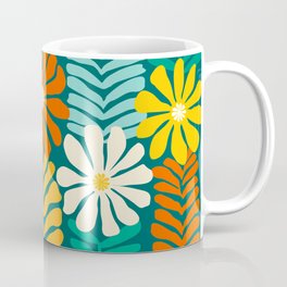 Minimal Meadow Abstract Floral Art Mug