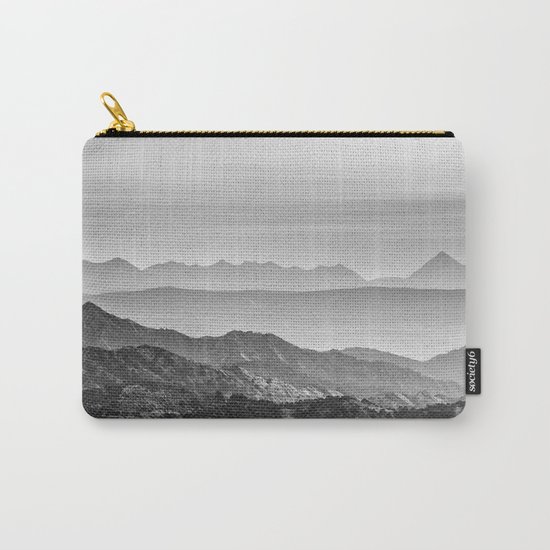 "Mountain dreams". At sunset. BW Carry-All Pouch