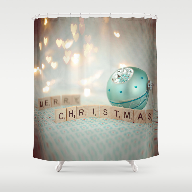 Merry Christmas Shower Curtain By Yuliyart Society6