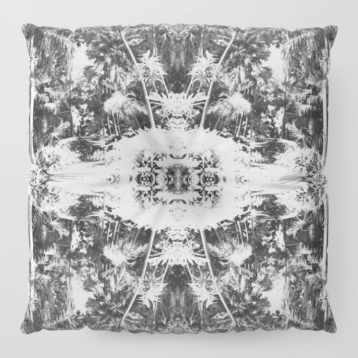 Black N White Boho Pattern Floor Pillow By Summersoulco Society6