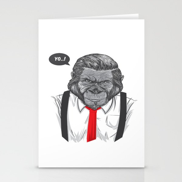 Sick Ape Yo! Gorilla Stationery Cards
