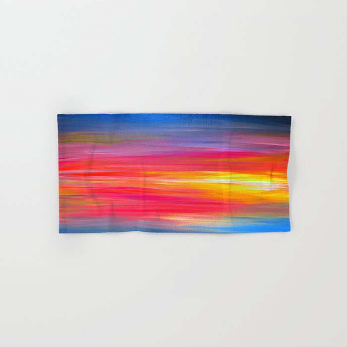 Bright Horizons Bold Colorful Rainbow Pink Yellow Blue Abstract