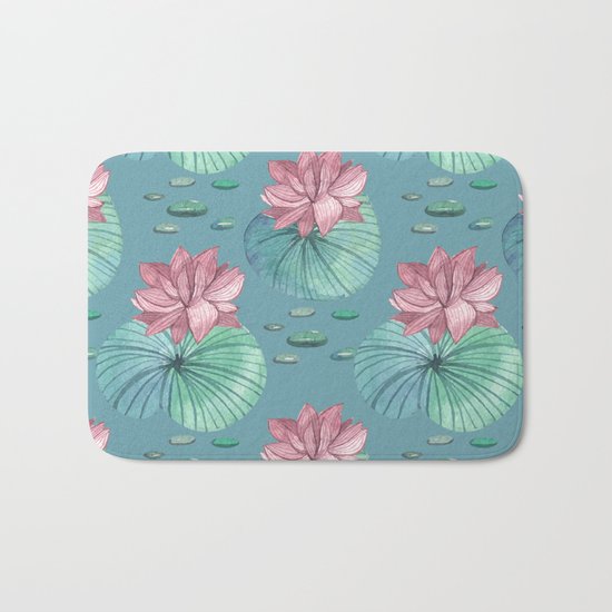LOTUS FLOWERS Bath Mat