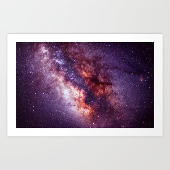 Milky way Art Print
