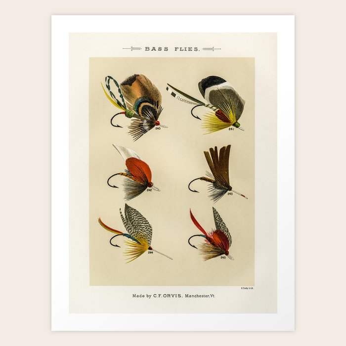 Bass Flies from Favorite Flies and Their Histories by Mary Orvis