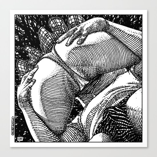 asc 682 - Les rendez-vous du crépuscule (Visitors in the twilight) #08 Canvas Print