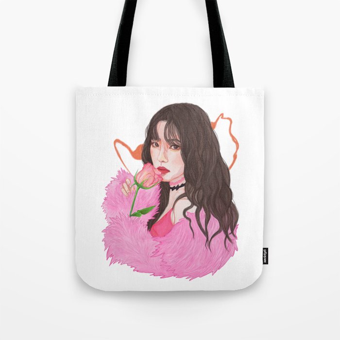 Irene Red Velvet Bad Boy Tote Bag by KurisuArt Society6
