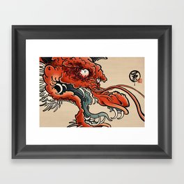 Poppy Conjunctivitis Dragon Framed Art Print