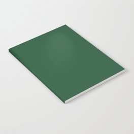 Lucky Dark Green Solid Color Pairs To Sherwin Williams Shamrock SW 6454 Notebook