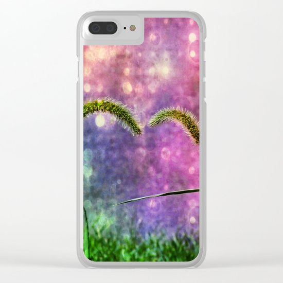 Grass Duo Love And Sparkle Clear iPhone Case