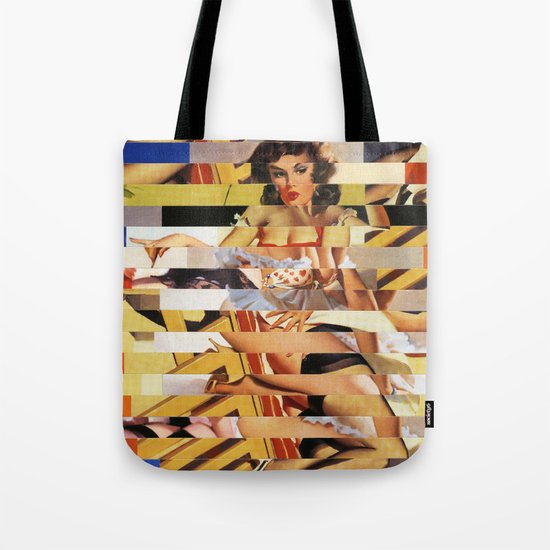 Glitch Pin-Up Redux: Vanessa Tote Bag