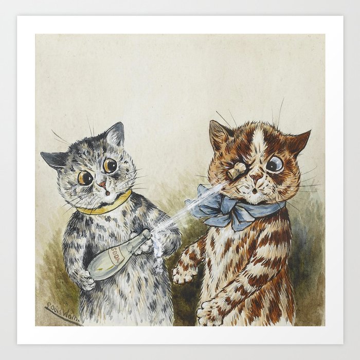 Pop! Eccentric Cats of Louis Wain Art Prints Art Print