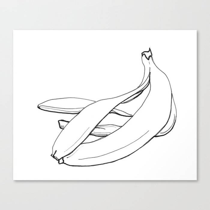 Banana Peel Canvas Print