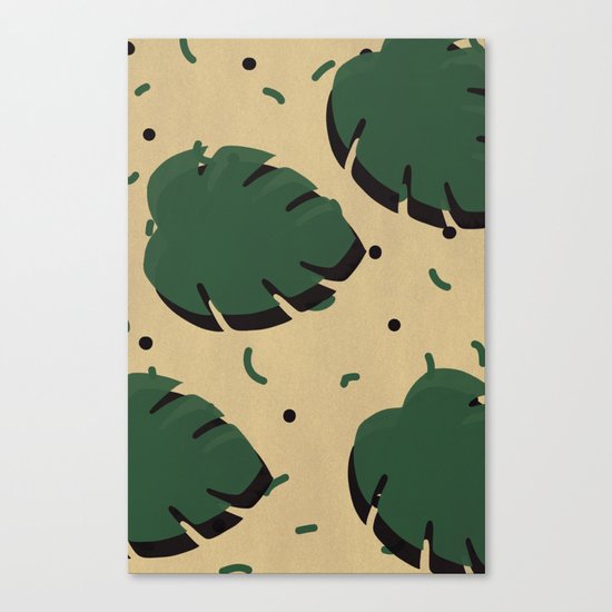Monstera leaf 1 Canvas Print