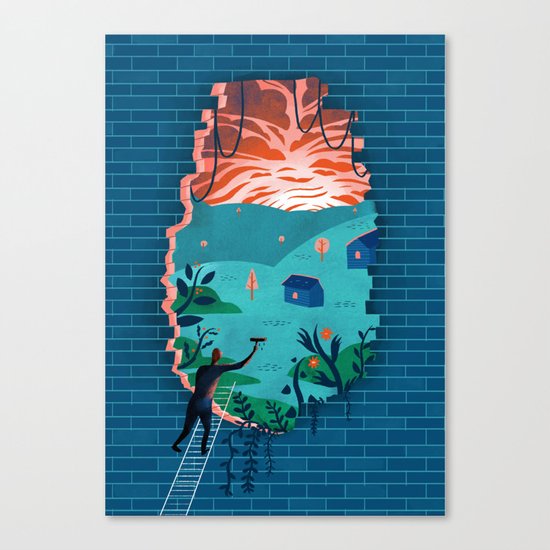 Ins and outs Canvas Print