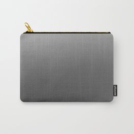 Grey And White Gradient Carry-All Pouch