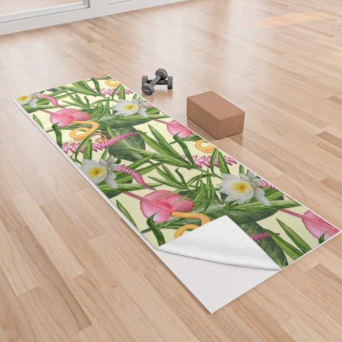 Tropical Bliss Yoga Mat Yoga Towel