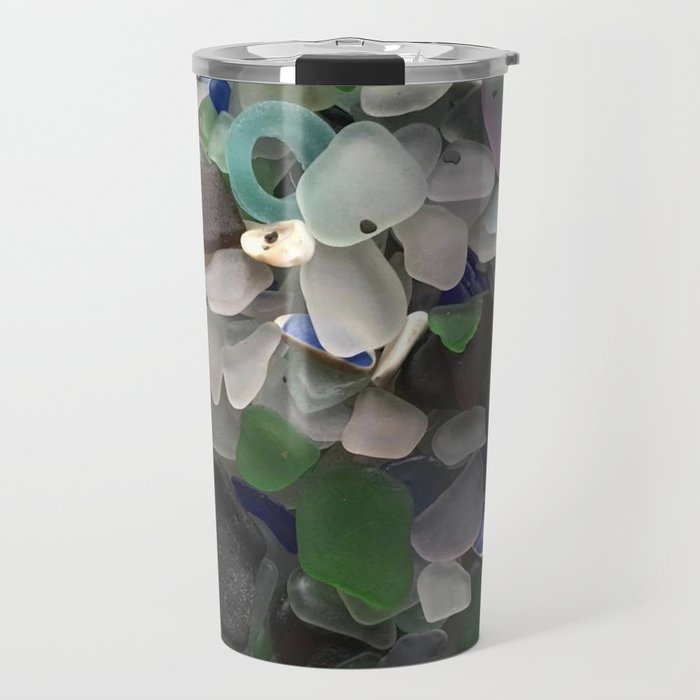 Sea Glass Assortment 3 Travel Mug