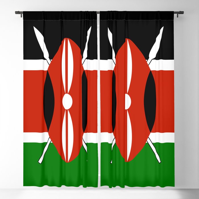 Kenyan flag of Kenya Blackout Curtain