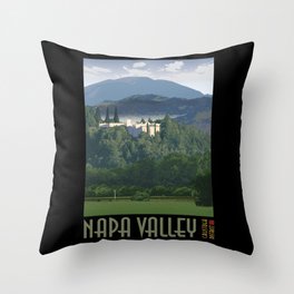 Napa Valley - Sterling Vineyards, Calistoga District Throw Pillow