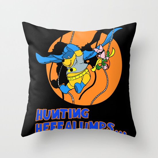 Bat Pooh! Throw Pillow