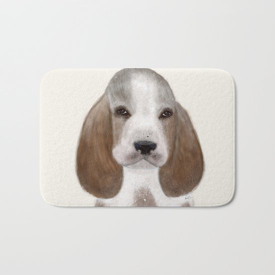 little basset hound Bath Mat