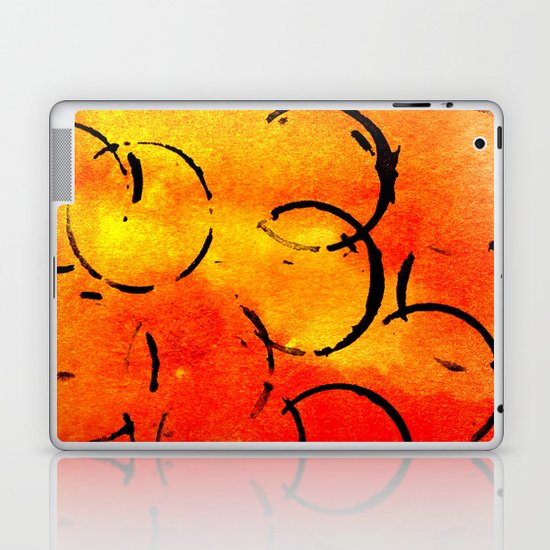 dotted Orange Laptop & iPad Skin