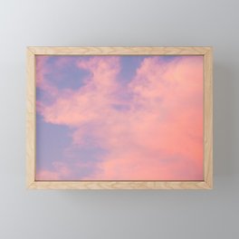 Cotton Candy Clouds  Framed Mini Art Print
