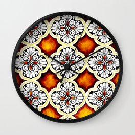 Mandala Vintage Tile Pattern Wall Clock