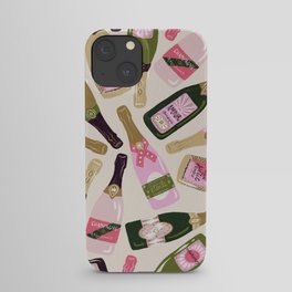 French Champagne Collection – Pink & Green iPhone Case