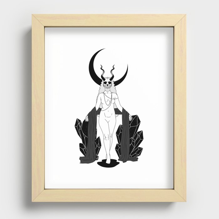 Goddess of the Night Recessed Framed Print