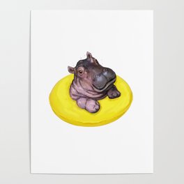 Happy Hippo Poster