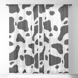 Cow Hide Sheer Curtain