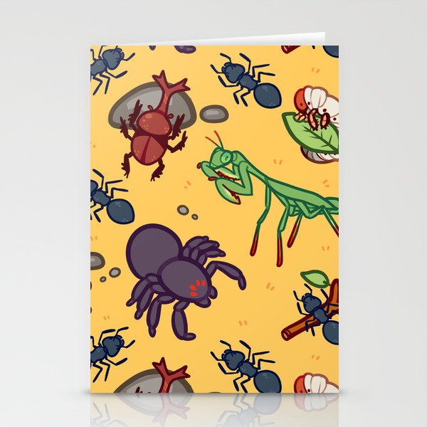 Bug Pattern  Stationery Cards