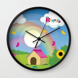 Beanies Yard Wall Clock