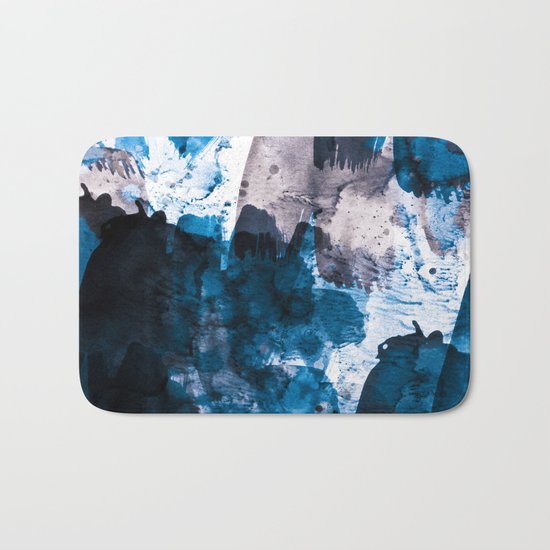 blue & mauve Bath Mat