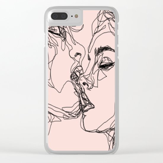 kiss more often Clear iPhone Case