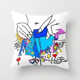 "HOW it STARTS" Throw Pillow