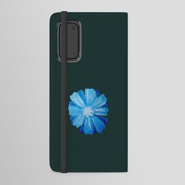 Retro blue Chicory flower Android Wallet Case